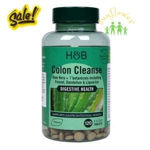 Thải độc ruột Aloe Vera Colon Cleanse Holland & Barrett 120 viên Anh Quốc