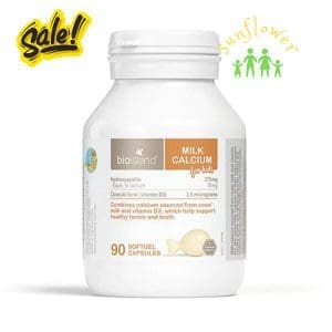 Canxi Sữa Bio Island Milk Calcium Úc cho bé 90 viên