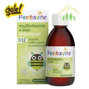 Vitamin sắt tổng hợp cho bé 1-12 tuổi Pentavite Multivitamin Iron 200ml của Úc