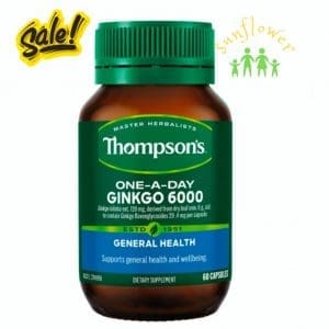 Bổ não Thompson's One-A-Day Ginkgo 6000mg của Úc