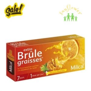 Detox Milical Extra Brule Graisses của Pháp 7 ống giảm cân đốt mỡ vị cam dứa