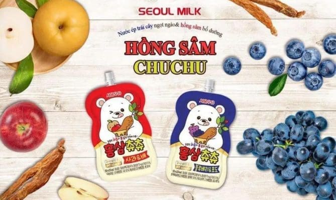 Nước Hồng Sâm Chuchu 10 gói Hàn Quốc