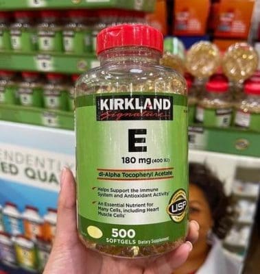 Viên bổ sung Vitamin E Kirkland Signature 180mg 500 viên của Mỹ