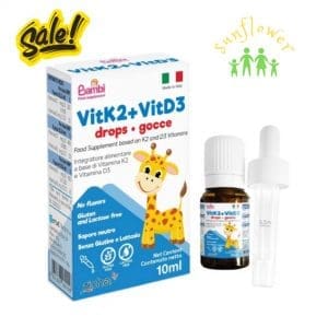 Vitamin Bambi Vit K2 Vit D3 tăng chiều cao cho bé chính hãng