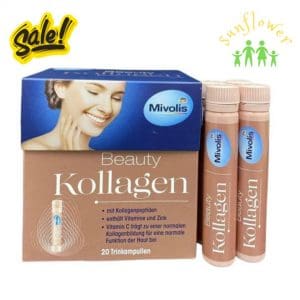 Collagen thuỷ phân Mivolis Beauty Kollagen Hyaluron hộp 20 ống của Đức