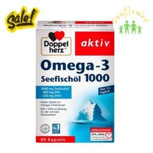 Dầu Cá Doppelherz Omega 3 Seefischol 1000 hộp 80 viên của Đức