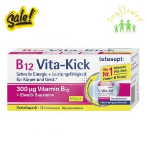 Nước tăng thể lực Tetesept B12 Vita-Kick 400µg liều cao Đức