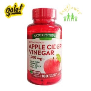 Viên giấm táo hữu cơ Nature's Truth Apple Cider Vinegar 1200mg 180 viên của Mỹ