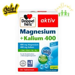 Viên uống Doppelherz Magnesium Kali 400 hộp 30 viên của Đức