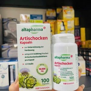 Vien uong bo gan mat altapharma Artischocken Kapseln mat gan thai doc ho tro tieu hoa