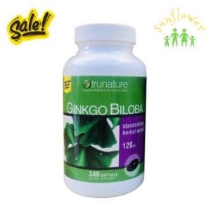 Viên uống bổ não Ginkgo Biloba 120mg Trunature 340 viên của Mỹ