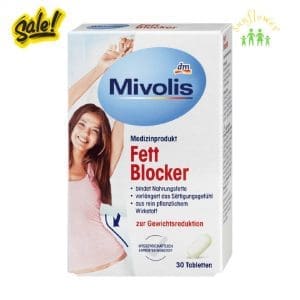 Viên uống giảm cân Mivolis Fett Blocker 30 viên của Đức