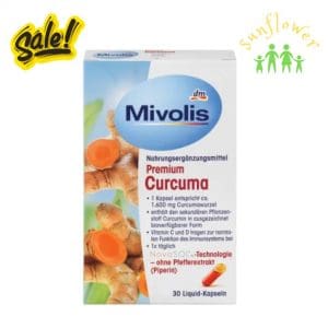 Viên uống nghệ Curcuma Mivolis hộp 30 viên của Đức