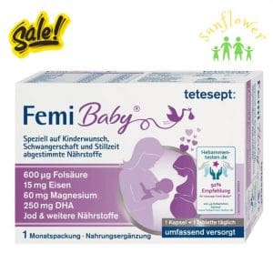 Vitamin Tổng Hợp Cho Bà Bầu Tetesept Femi Baby 60 Viên của Đức