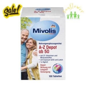 Vitamin Tổng Hợp Mivolis A Z Depot Ab Cho Người Trên 50 Tuổi 100 Viên của Đức