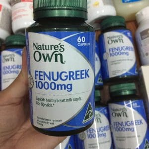 Lợi sữa cỏ cà ri Nature's Own Fenugreek 1000mg 60 viên của Úc